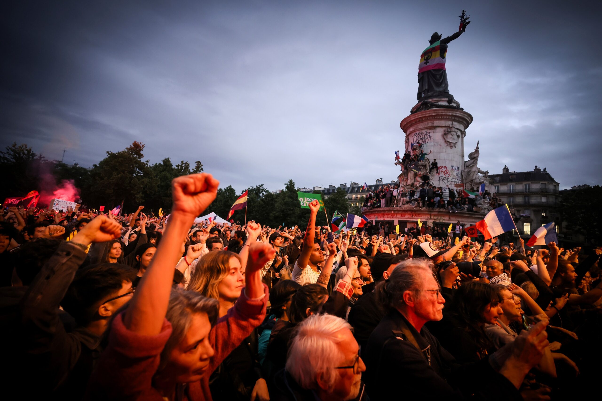 A pesar de las protestas contra la extrema derecha, el partido de Marine Le Pen ha aumentado en popularidad